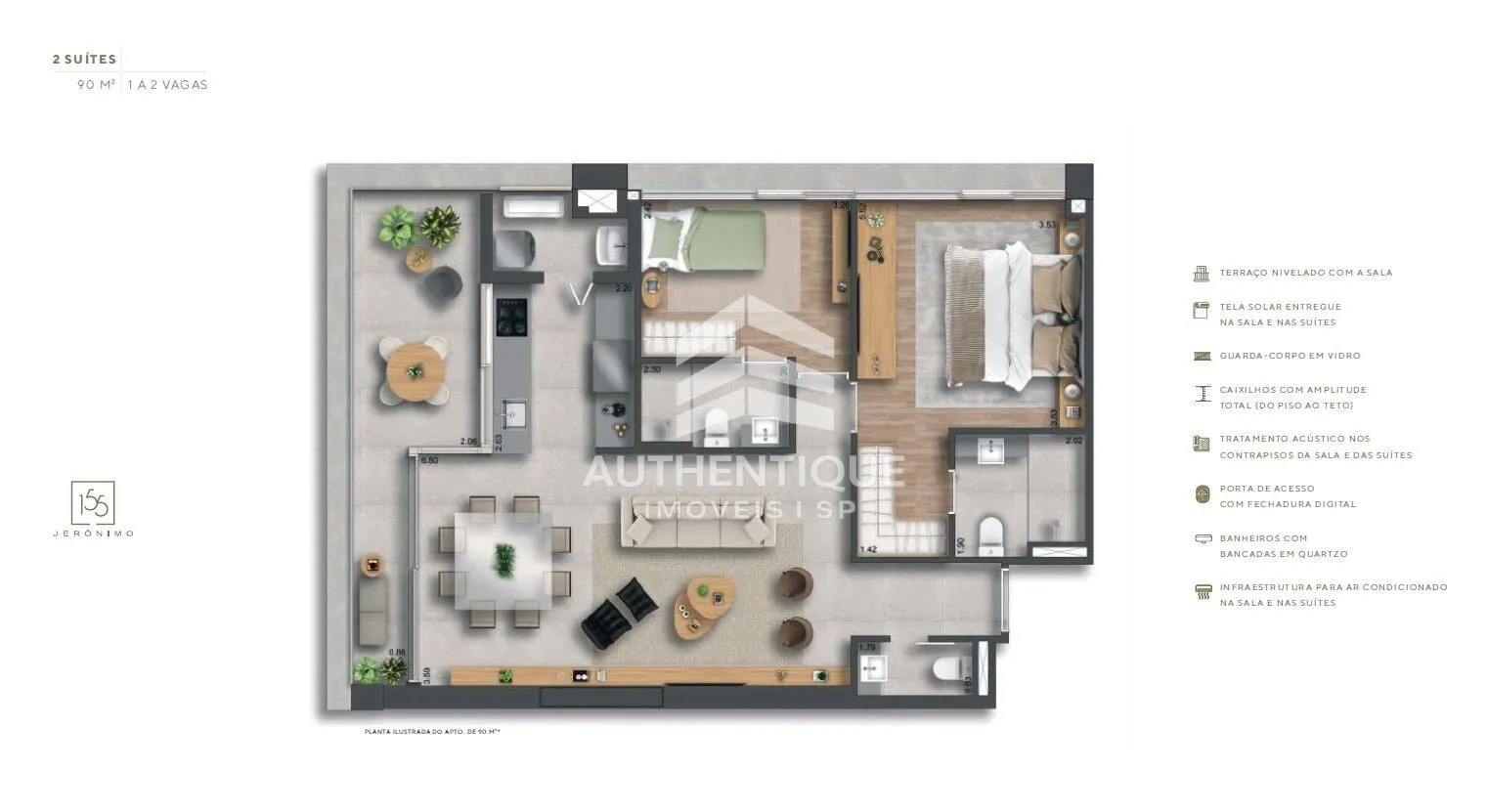 Imagem 155 JERONIMO ITAIM BIBI - Apartamento à venda no bairro Itaim Bibi - São Paulo/SP, Zona Sul
