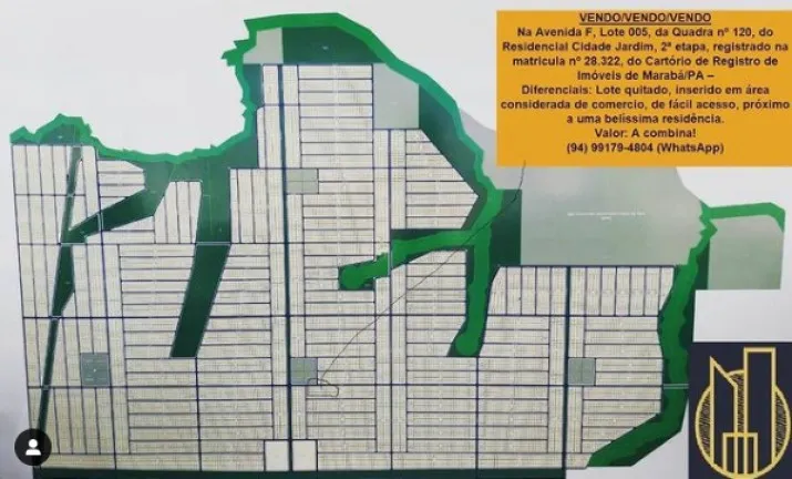 Terreno à Venda, 250 m² em Nova Marabá - Marabá