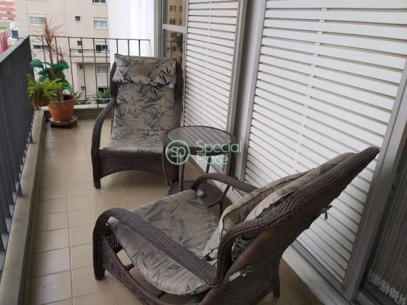 Imagem Ótimo apartamento em Moema ?Moema Índios - Área: 168,00m² - Living com amplo terraço - Sala de ...
