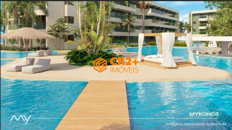 Imagem Vendo Flat com 27m2, 1 quarto na Praia de MURO ALTO.