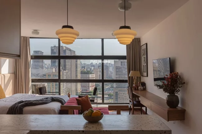 Imagem Apartamento à venda no Centro de SP: 1 quarto, 1 sala, 1 banheiro, 37m² de área. Venha conferir!