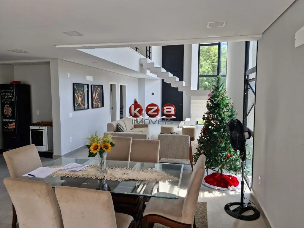 Imagem Casa Moderna e nova a venda em condomínio de alto padrão em Valinhos-SP, : 3 suítes, 4 vagas, 280m².gourmet com piscina.