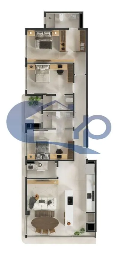 Imagem Apartamento a venda com 3 dormitorios na Praia Grande de Torres/RS