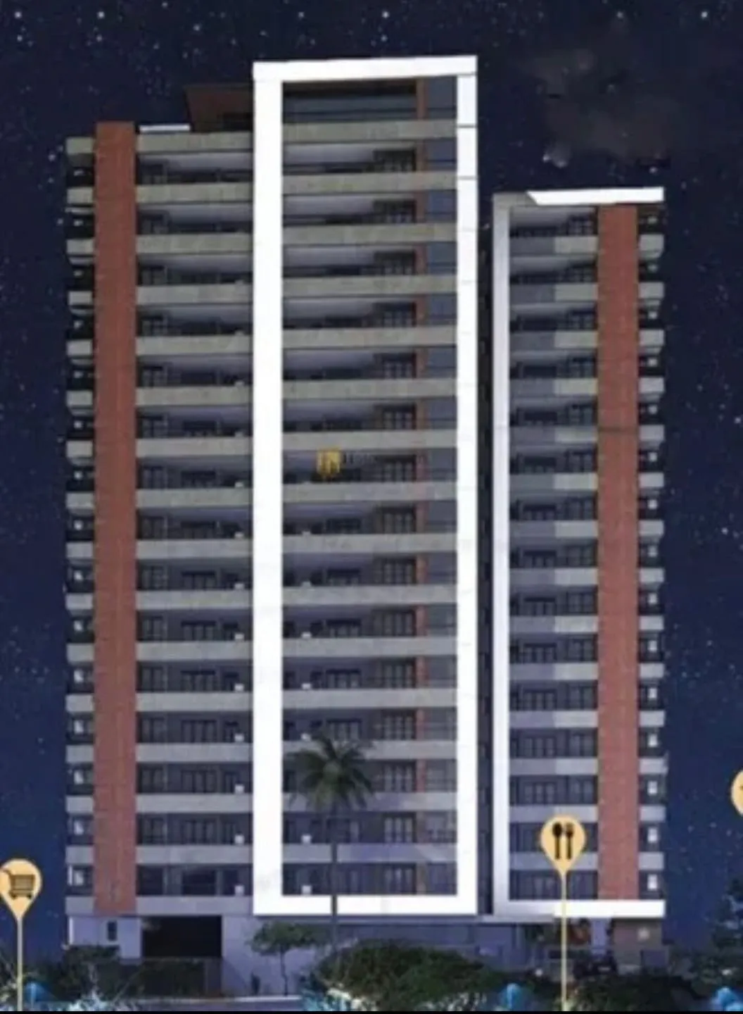Imagem Apartamento à venda 3 Quartos, 2 Suites, 1 Vaga, 82M², Barranco, Taubaté - SP | Residencial Rembrandt