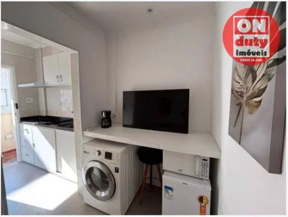 Imagem Apartamento com 1 quarto à venda, 30 m² por R$ 335. - Aparecida - Santos/SP
