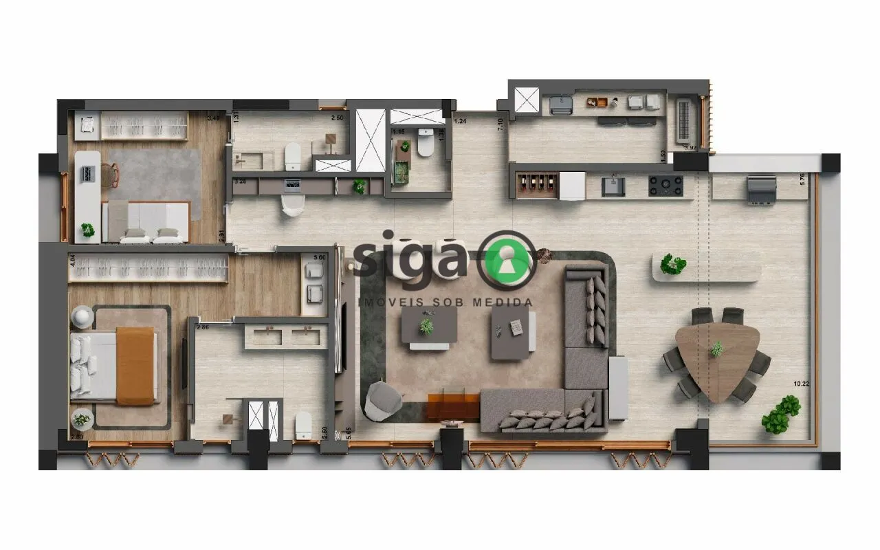 Imagem Apartamento para venda no Jardins 03 suítes, São Paulo - SP