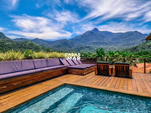 Imagem Luxuosa casa em condomínio à venda em Angra dos Reis-RJ, bairro Frade (Cunhambebe), 5 quartos, 5 suítes, 2 salas, 1 vaga, 470m².