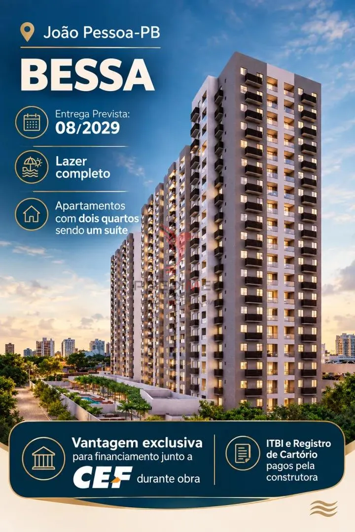 Foto do imóvel Apartamento Bessa Nascente com vista mar em Avenida Marechal Hermes da Fonseca - Bessa, João Pessoa - PB