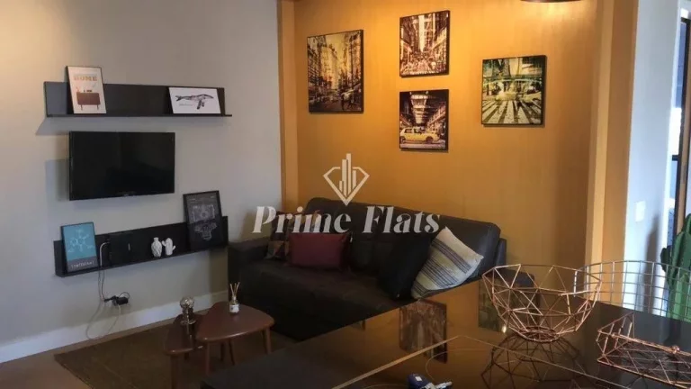 Imagem Flat disponível para locação no Condomínio Edifício Espaço Alpha, com 56m², 2 dormitórios e 1 vaga de garagem