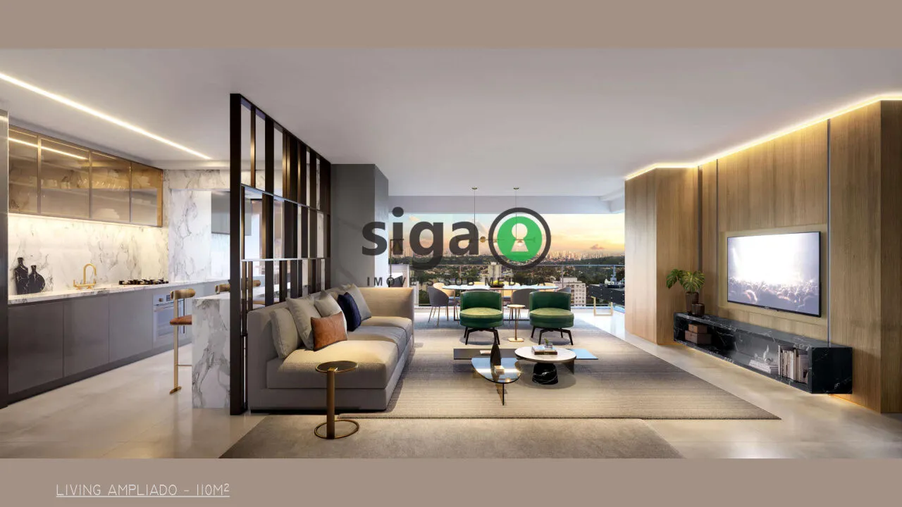 Imagem Apartamento à venda no Brooklin 110,23m² 2 quartos, 2 suítes, varanda com churrasqueira, 2 vagas