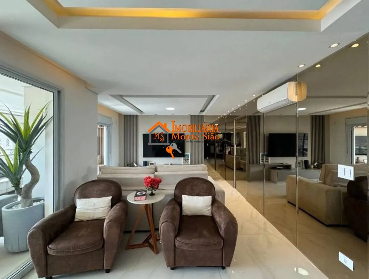 Imagem Apartamento com 3 dormitórios, 145 m² - venda por R$ 2.550.000,00 ou aluguel por R$ 14.900,00/mês - Cidade Maia - Guarulhos/SP