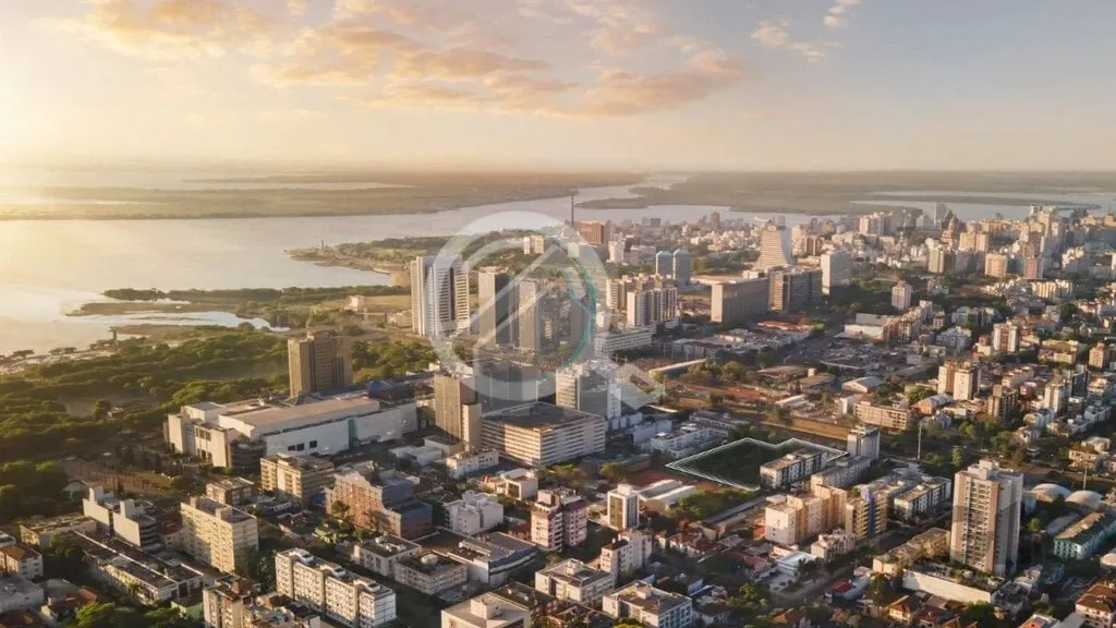 Imagem Condomínio Clube Seen Menino Deus, apartamento 3 dormitórios com vista para o rio, 98 m² de área...