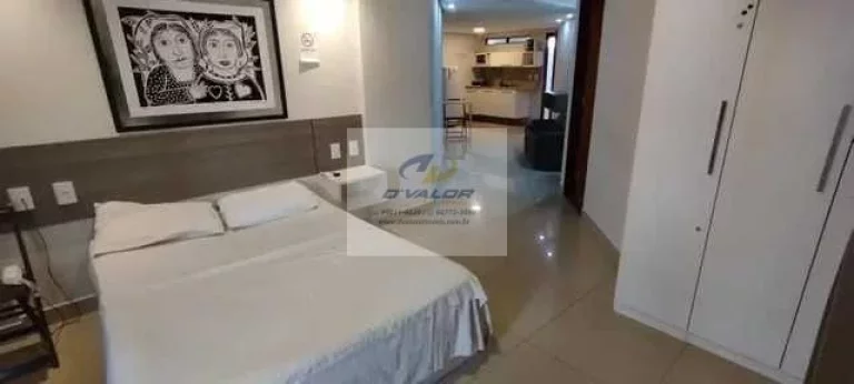 Imagem Vendo Flat, Mobiliado na orla do Cabo Branco com 44 m²