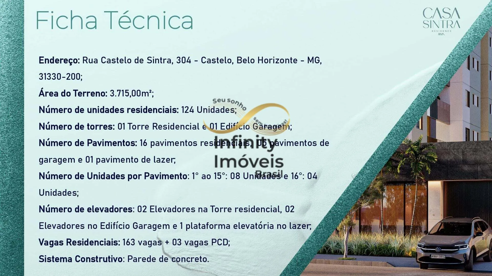 Imagem CASA SINTRA - Apartamento Alto Padrão em Castelo, Belo Horizonte/MG