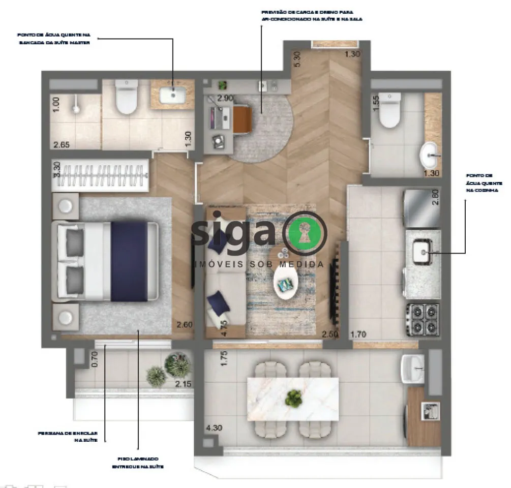 Imagem Apartamento à venda 1 Quarto, 1 Vaga, 47m², Vila Mariana - SP