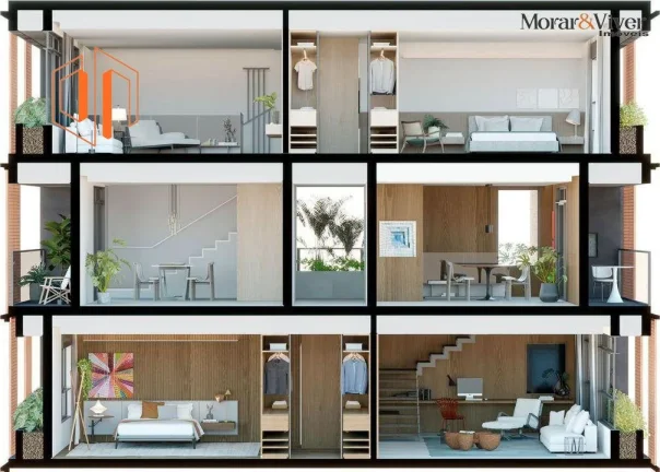 Imagem Apartamento para Venda em Curitiba, Alto da Rua XV, 2 dormitórios, 1 suíte, 3 banheiros, 1 vaga