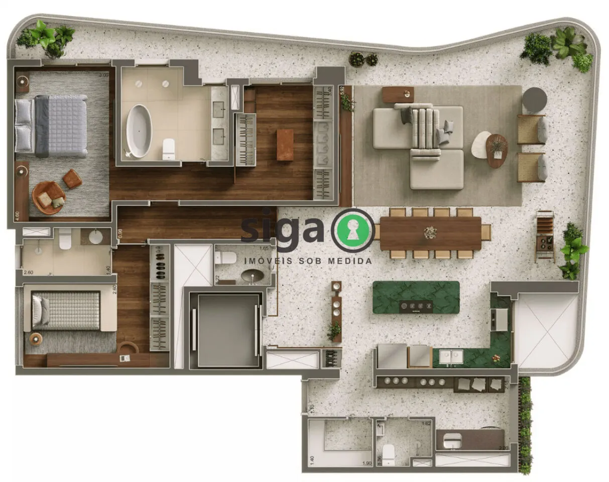 Imagem Apartamento à venda no Paraíso de 182 m² com 3 suítes e 3 vagas - São Paulo