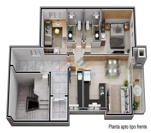 Imagem Apartamento de 2 quartos no bairro Horto - Ipatinga