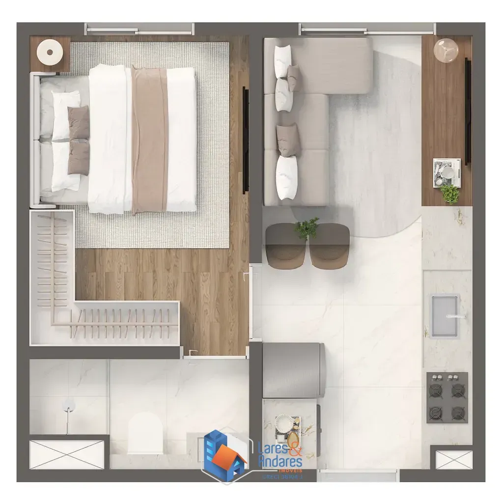 Imagem Apartamento à venda 2 Quartos 30M² Jurubatuba São Paulo - SP | Vivaz Nações Unidas 2