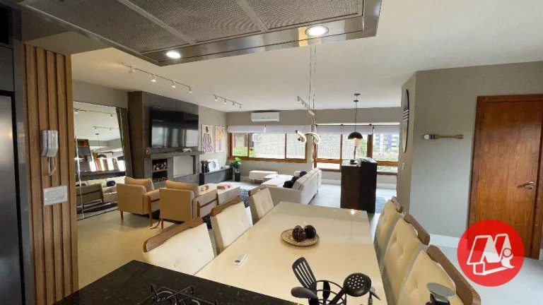 Imagem Próximo a Encol, 145m² privativos. mobiliado, 3 dormitórios e 2 vagas.