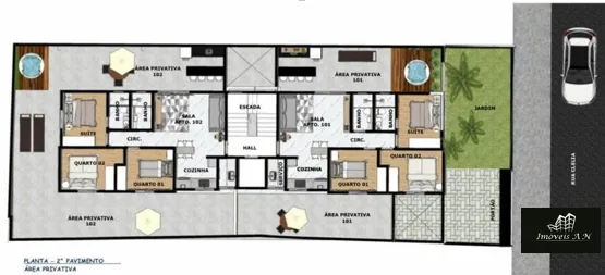 Imagem Cobertura duplex à venda, 3 quartos, 1 suíte, 2 vagas, Rio Branco - Belo Horizonte/MG