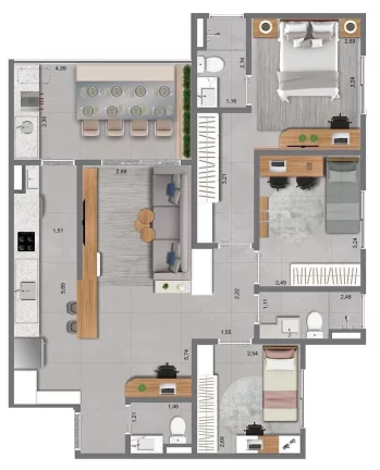 Imagem APARTAMENTO em CONSTRUÇÃO