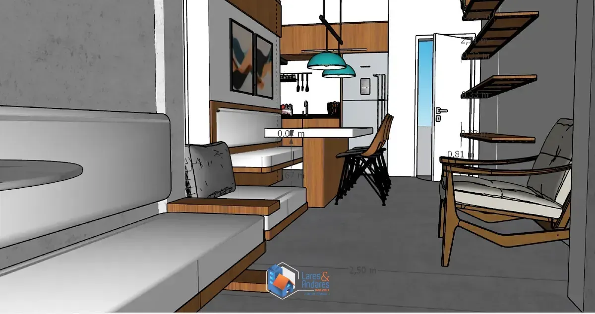 Imagem Apartamento para venda e locação em Pompeia com 2 quartos, sendo 1 suíte, 62m²