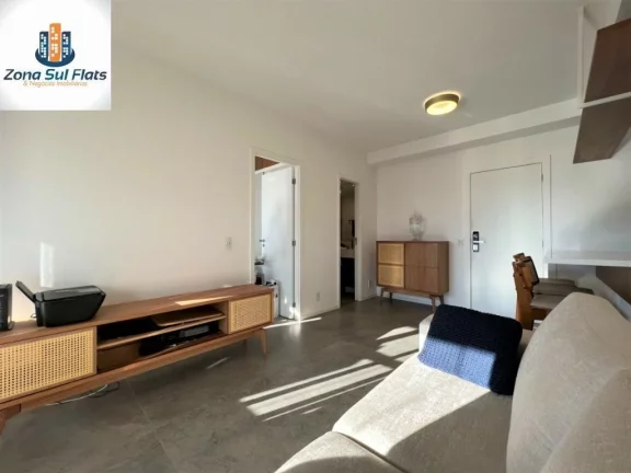 Imagem Apartamento à Venda No Brooklin Com 1 Dormitório e 1 Vaga - Mobiliado