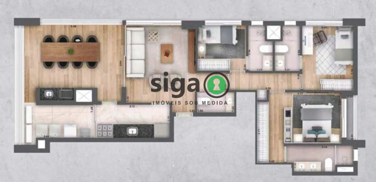 Imagem 39 Sete Perdizes: 108m² de sofisticação e conforto em localização privilegiada