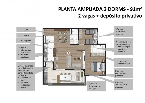 Imagem Apartamento com 3 Quartos à Venda, 91 m² em Vila Ipojuca - São Paulo