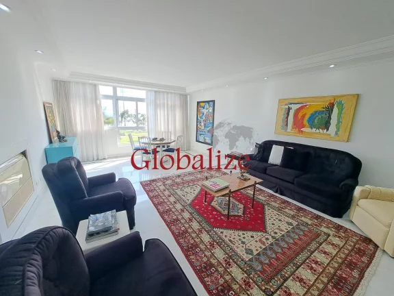 Foto do imóvel Apartameno à venda com 210m², 3 quartos, 2 suítes, 2 vagas, frente mar por R$2.700.000,00 no Boqueirão em Santos