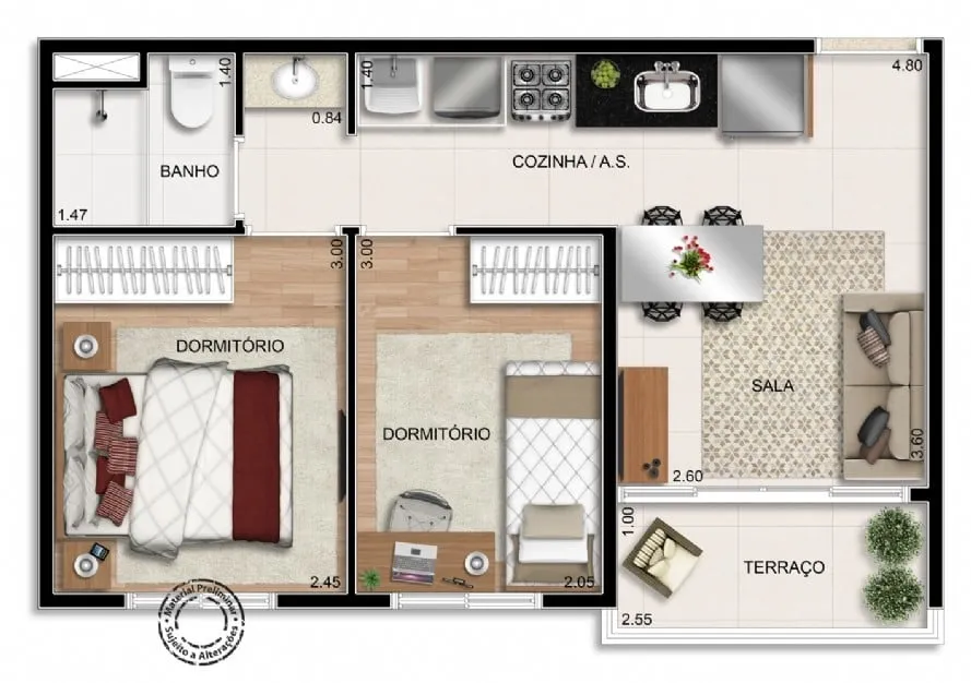 Imagem Localizado a apenas 300 metros do metrô Conceição. O residencial possui uma infinidade de serviç...