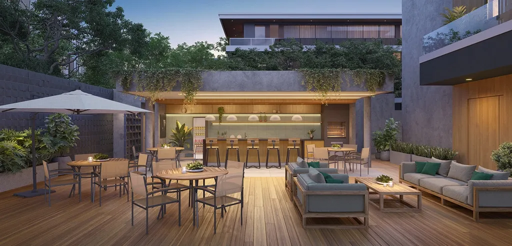 Imagem Apartamentos de 2 dormitórios e 1 suíte com 87 a 104m² privativos com lazer no térro e no roofto...