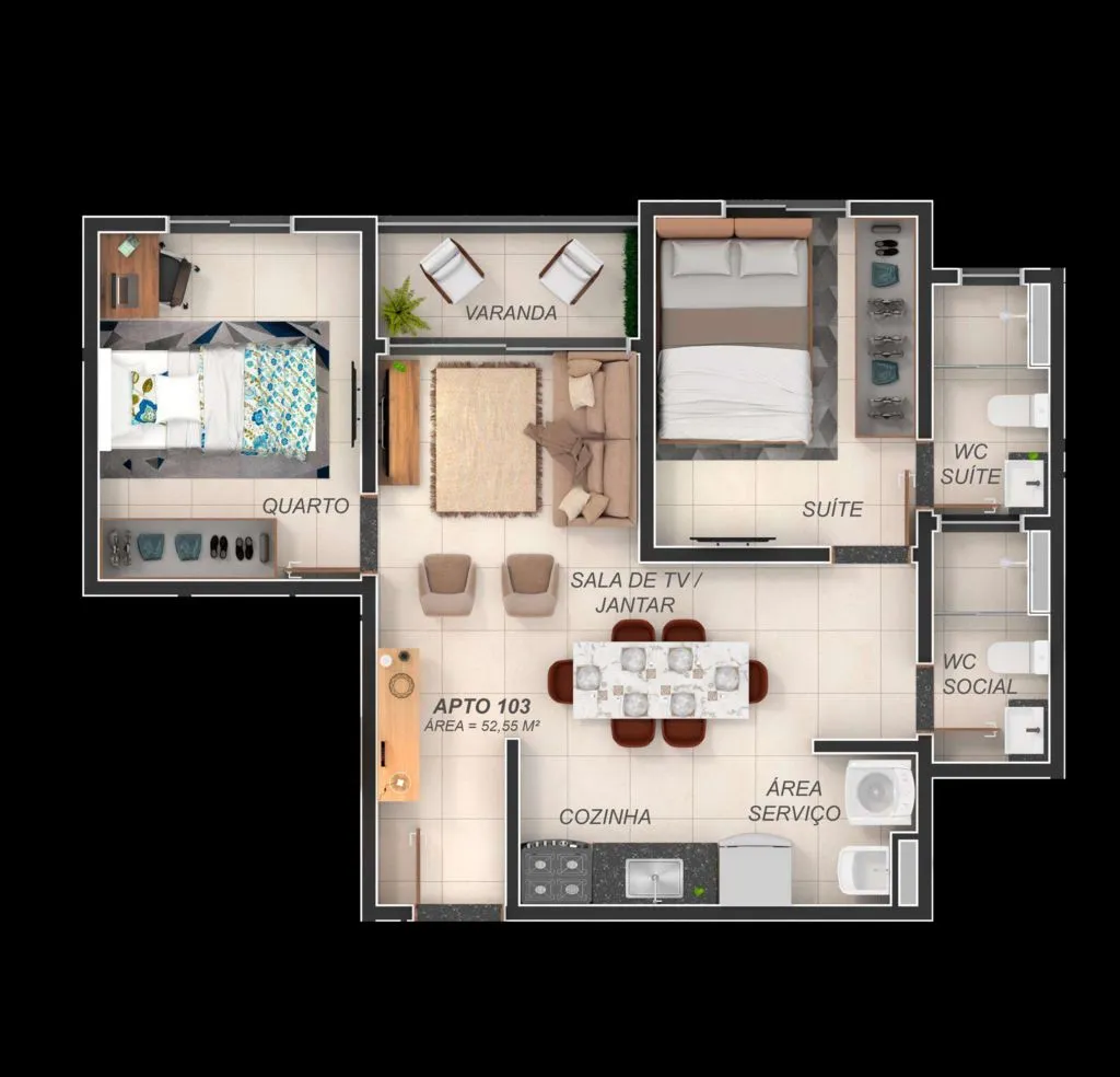 Imagem Loft moderno de 22 m² no Aeroclube, com lazer completo e fácil acesso às praias. Conforto, praticidade e ótima localização.