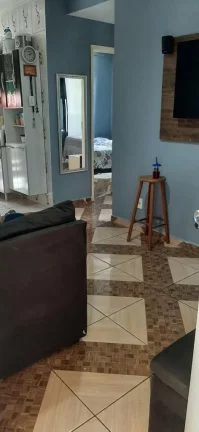 Imagem Apartamento térreo, o qual possui, 2 dormitórios, sala, cozinha, banheiro e lavandeira. Área de l...