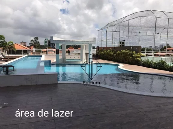 Imagem Apartamento com varanda/sacada gourmet, móveis projetados e vista para o mar em condomínio club no Altiplano Cabo Branco -AP2825.
