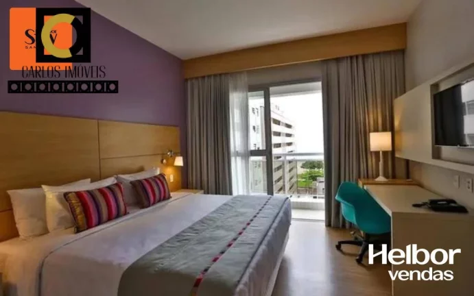 Imagem Apartamentos Stúdios 100% mobiliados, na praia, por apenas R$379.000-Santos