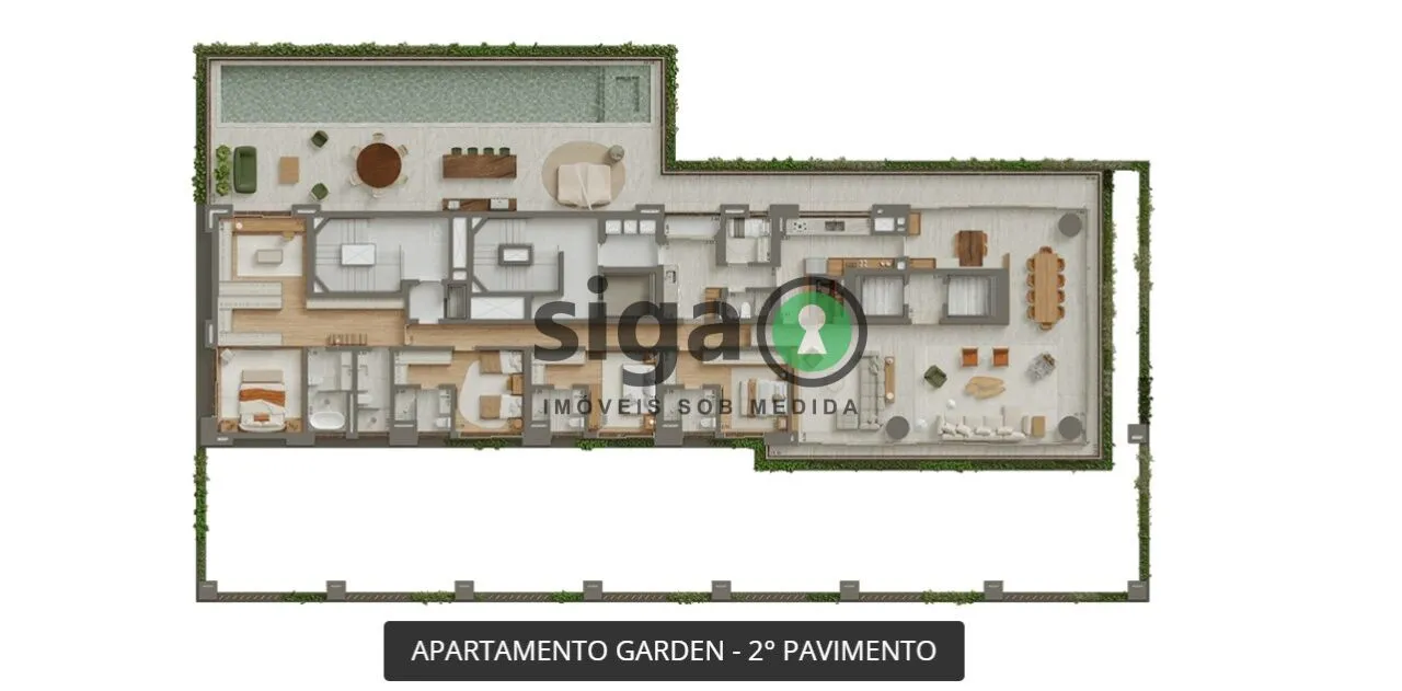 Imagem Apartamento Garden para venda no Itaim Bibi 04 suítes, São Paulo - SP