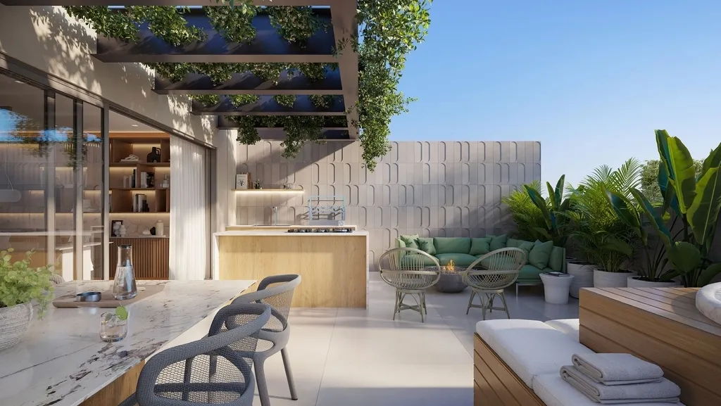 Imagem Um residencial que encanta tanto na arquitetura - com seu rooftop que permite o vislumbre panorâmic...
