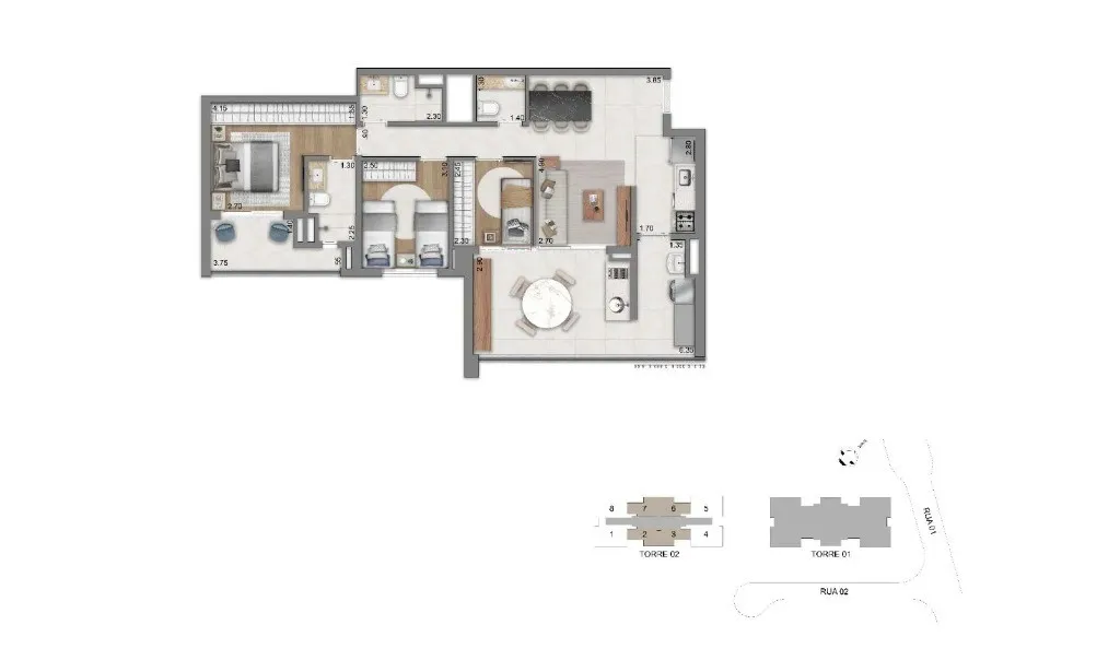 Imagem Condomínio Eden Park By Dror, apartamento com 2 quartos a venda em Brooklin São Paulo SP, apartment in São Paulo Brazil