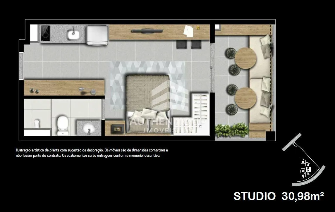 Imagem NICO VILA MARIANA - Apartamento Studio no bairro Vila Mariana à venda!