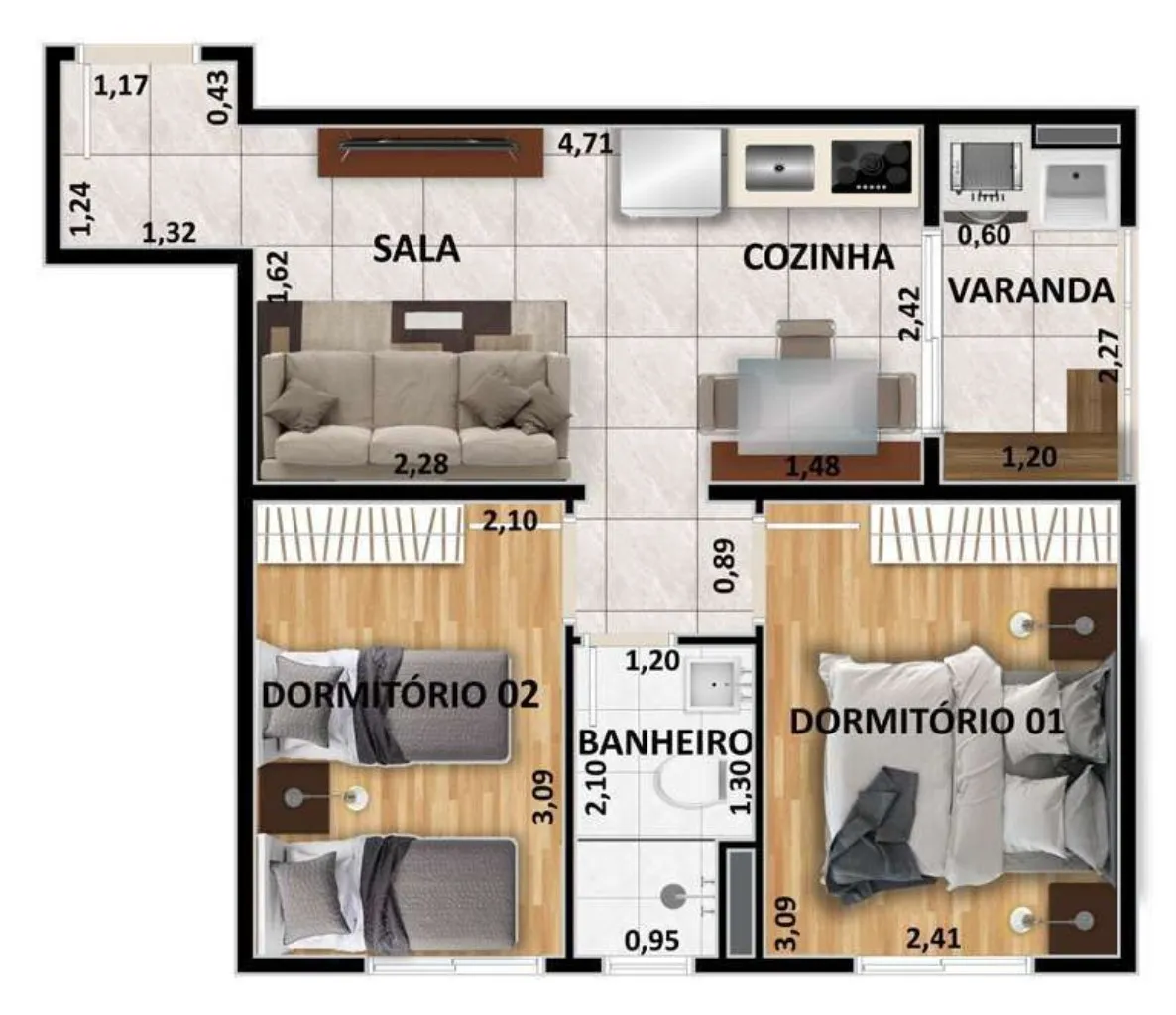 Imagem APARTAMENTO RESIDENCIAL em São Paulo - SP, Vila Parque Jabaquara