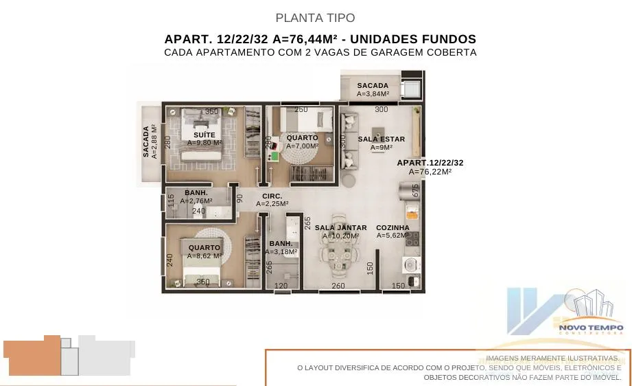Imagem Apartamento para Venda em Curitiba, Boqueirão, 3 dormitórios, 1 suíte, 2 banheiros, 2 vagas