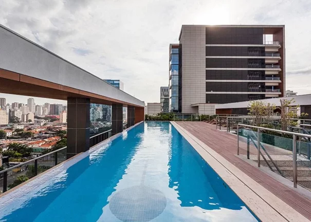 Imagem Flat disponível para locação no FL Residence, com 35m², 1 dormitório e 2 vagas de garagem