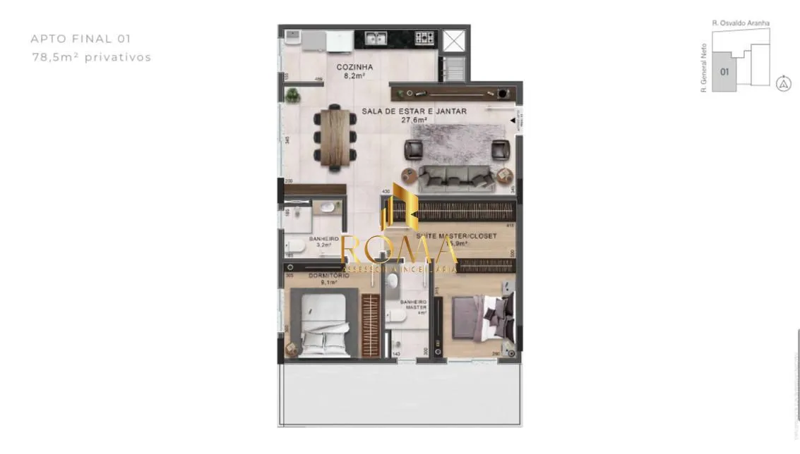Imagem Apartamento 2 dormitórios à venda Nossa Senhora de Lourdes Santa Maria/RS