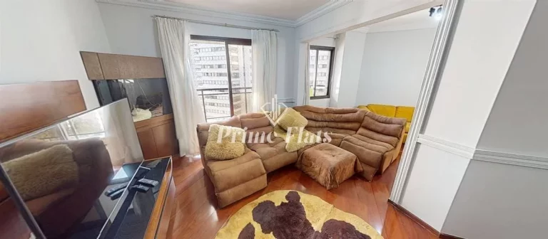 Imagem Flat disponível para locação no The Sutton House com 120m², 3 dormitórios e 2 vagas de garagem