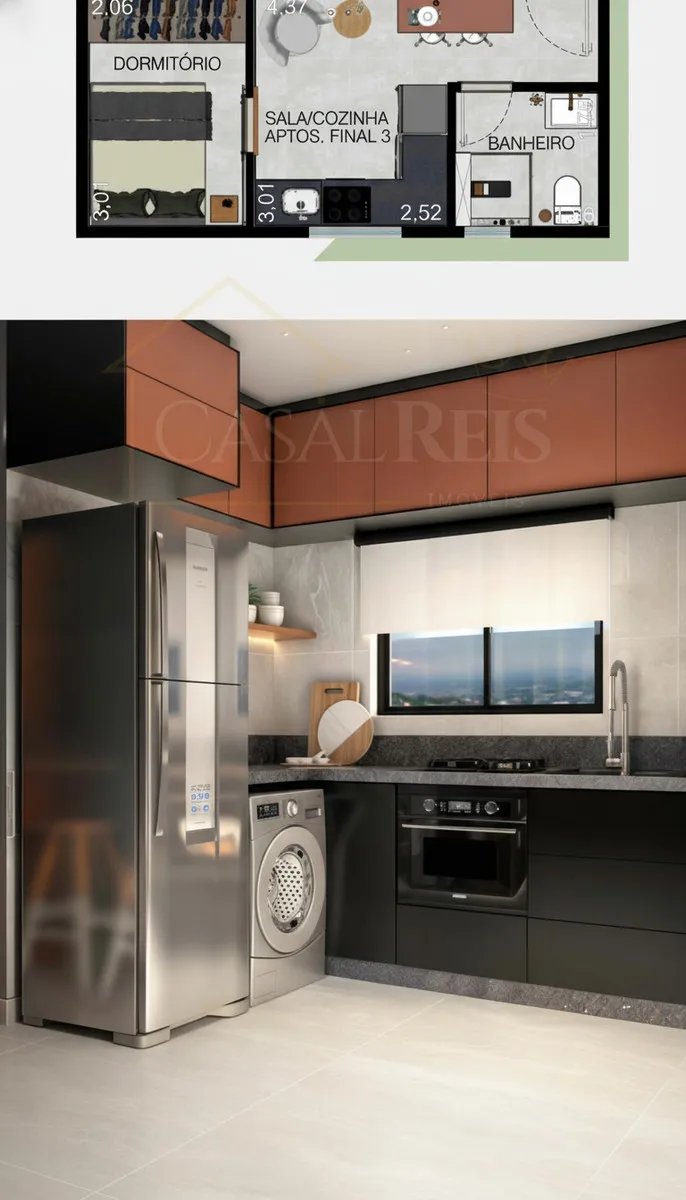 Imagem Apartamento 1 quarto à venda em Centreville, Poços de Caldas