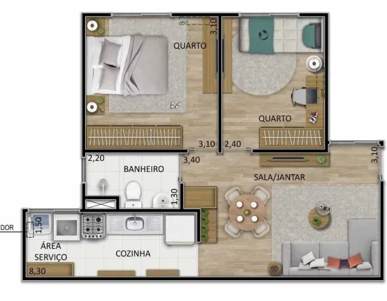 Imagem APARTAMENTO RESIDENCIAL em Rio de Janeiro - RJ, Santíssimo