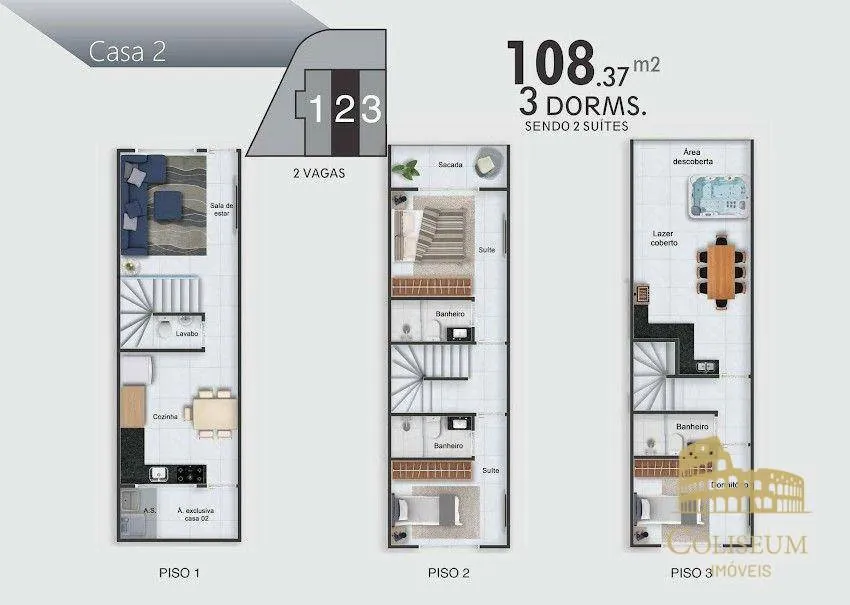 Imagem Casa à venda por R$ 790.000,00 - Caiçara. - Praia Grande/SP