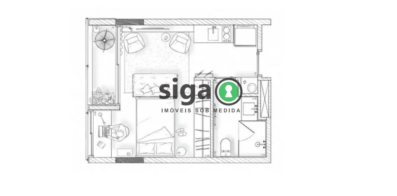 Imagem Apartamento Studio para venda na Vila Madalena, São Paulo - SP